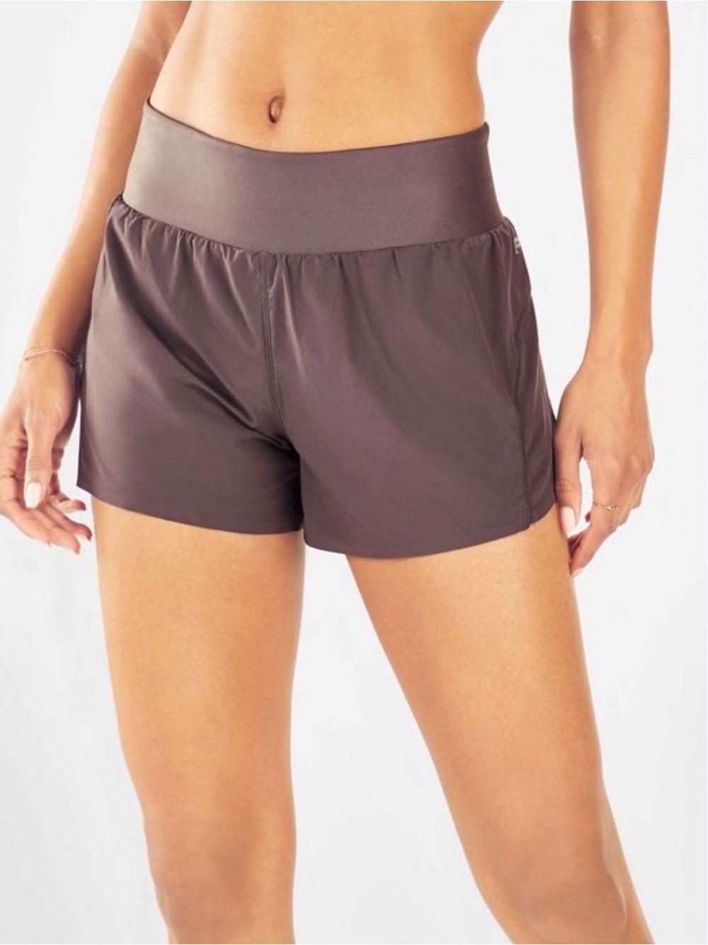 NWT Fabletics Celine Run Short Shadow Plum Size L